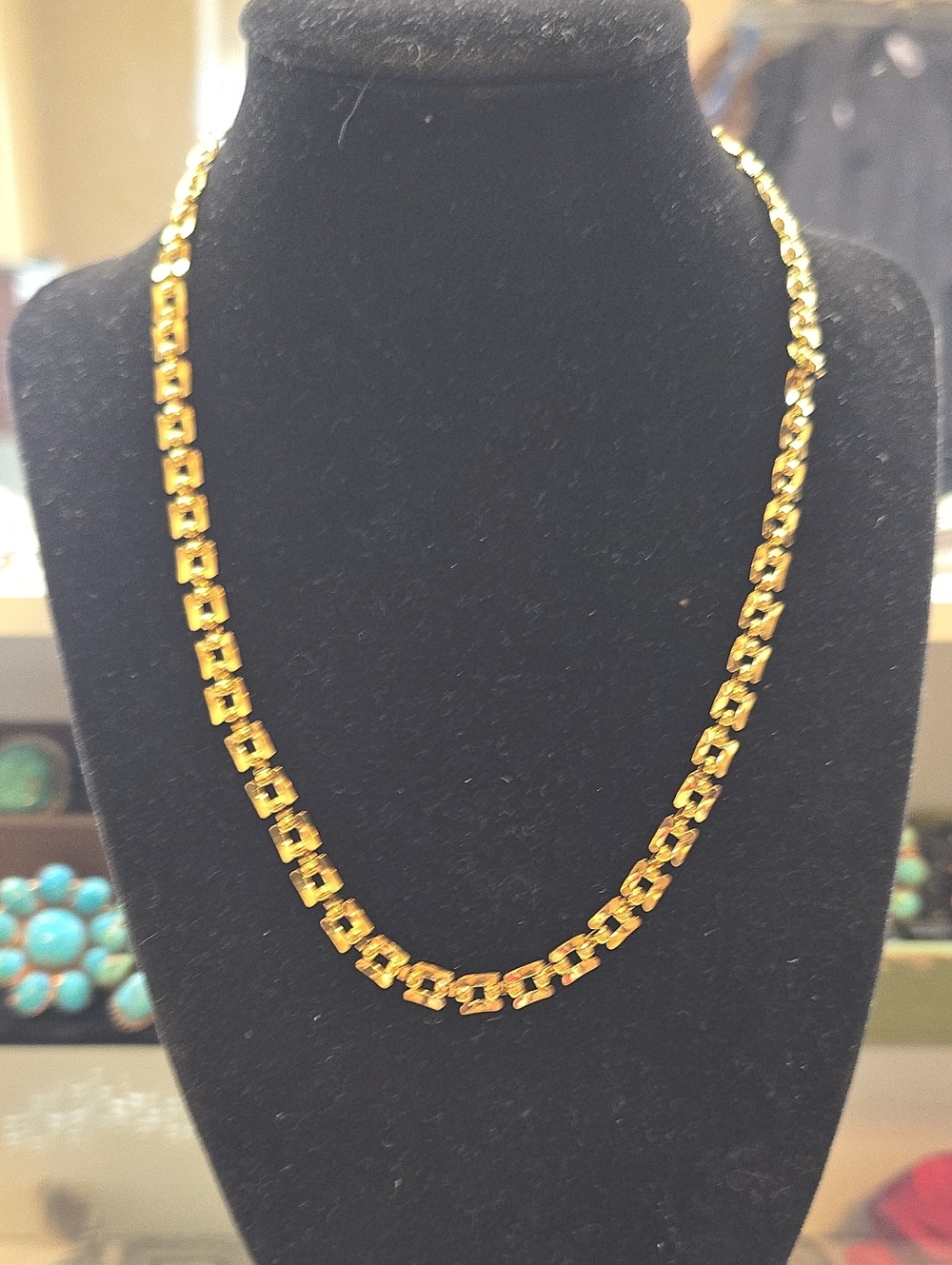 18k Gold Plated Link Chain Necklace